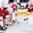 COLOGNE, GERMANY - MAY 6: Denmark's Sebastian Dahm #32 gets ready to take on Latvia during preliminary round action at the 2017 IIHF Ice Hockey World Championship. (Photo by Andre Ringuette/HHOF-IIHF Images)

